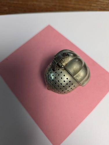Colador de bolas infusor de té bellota plata níquel antiguo Forman Bros raro - Imagen 2 de 5