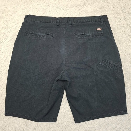 Mens Dickies Mid Rise Straight Flat Front Black Bermuda Shorts Size 36 - 第 2/12 張圖片