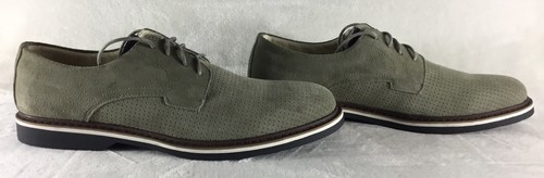 Dress Shoes Men’s 11M Perforated Tan Leather Oxford Lace Up New! - Picture 4 of 9