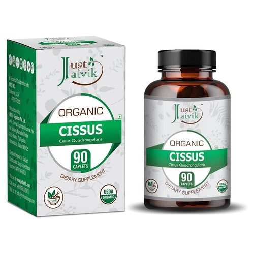 Just Jaivik Organic Cissus Tablets- 750mg (90 Tablets) - Picture 2 of 2