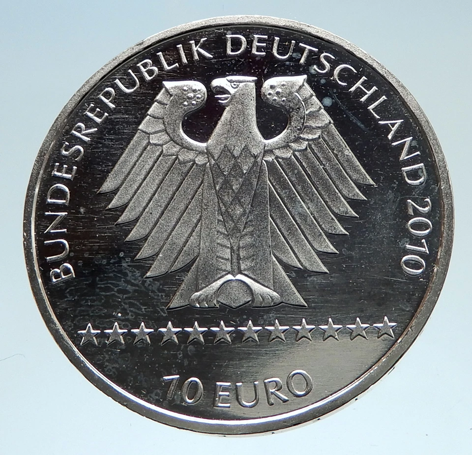 2011 GERMANY FIS Alpine World Skiing Champion Genuine Silver 10 Euro Coin i75195 - Image 2 of 3