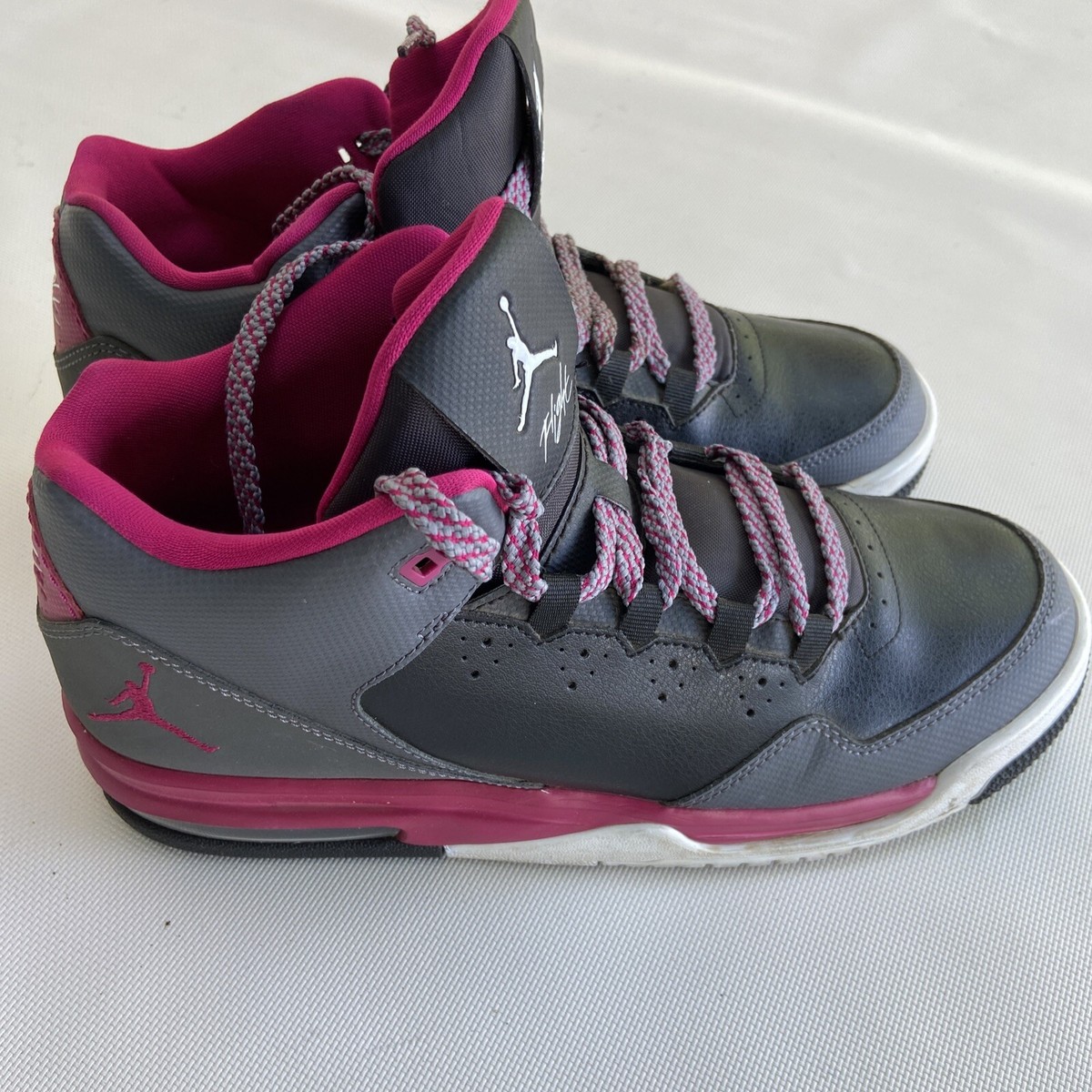 Nike Jordan Flight Origin 2 GG Black Grey Fuchsia White 718075 005 Kids 8.5Y