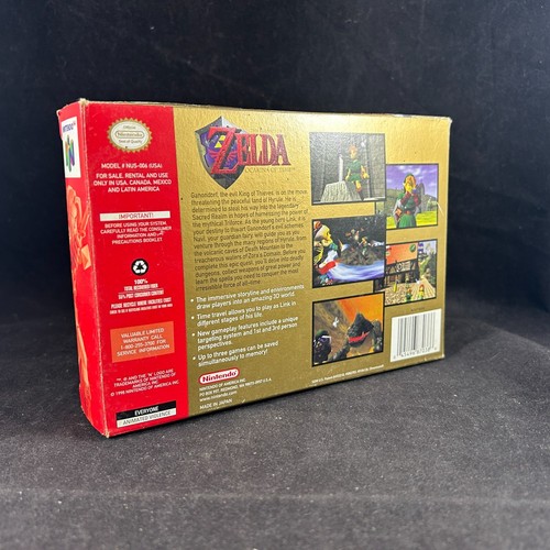 NINTENDO N64 LEGEND OF ZELDA OCARINA OF TIME 1998 EDICIÓN COLECCIONISTA JUEGO Y CAJA - Imagen 8 de 11