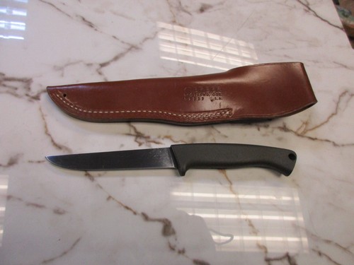 Rare Vintage Gerber A450 Armorhide Handle Knife 4.5 Blade - Picture 2 of 7