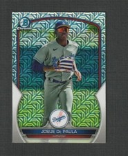 2023 Bowman Chrome Josue De Paula Mojo Refractor #BCP-172 Los Angeles Dodgers