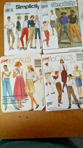Lot -6 pc. women's patterns-6-New unused-Asst'd Brands-Vintage-Pants, Skirts - Picture 2 of 4