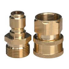2pcs M22 Large Female & Male Ends Brass Quick Connection Water Fittings Simple