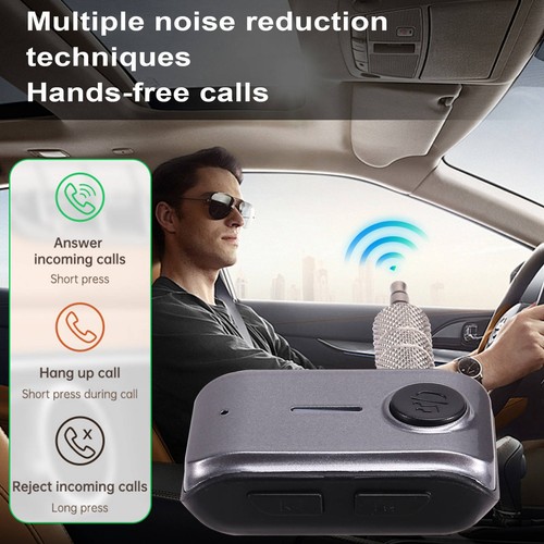 1X(Drahtloser Bluetooth 5,3-V-Autoempfänger Auto AUX 3,5-Mm-Bluetooth-Adapt3703 - Bild 4 von 7