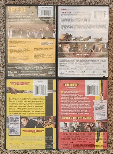 Michael Madsen DVD Lot - Kill Bill 1,2 Reservoir Dogs Hateful Eight - Foto 2 di 2