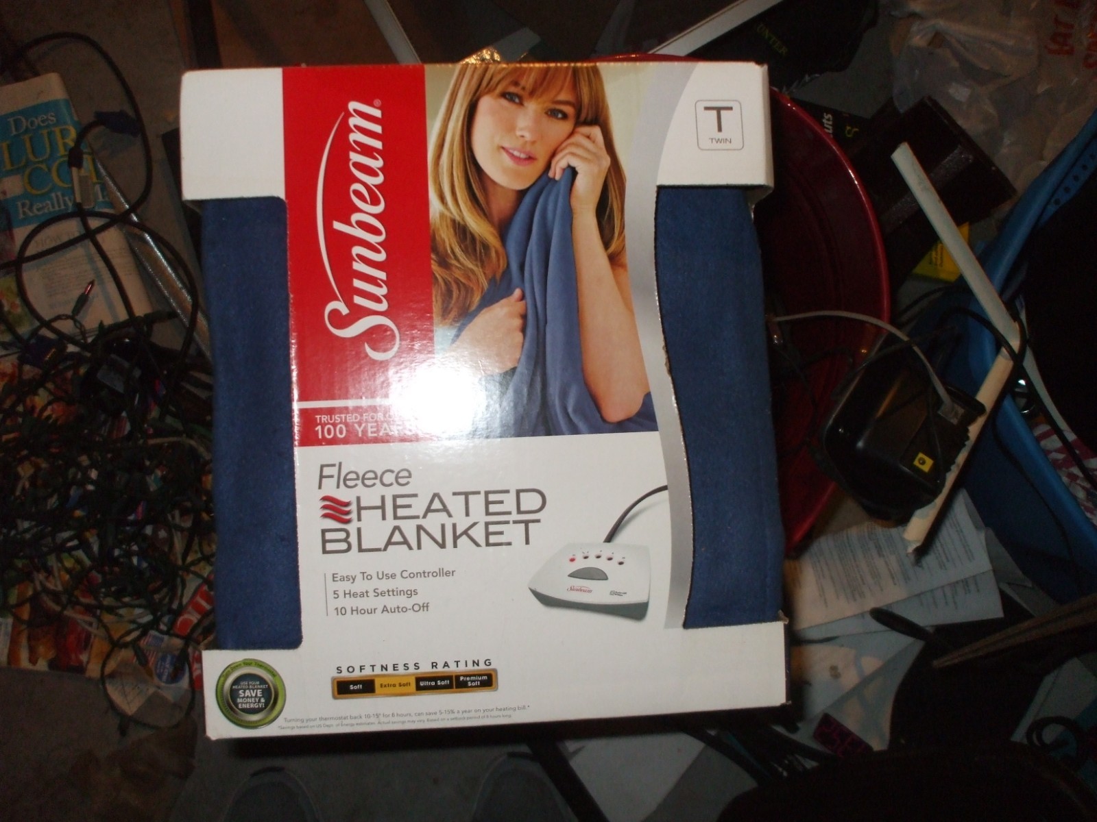 electric blanket twin size brand new comfy warm sunbeam bed heated