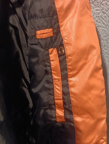 Timberland Puffer Jacket Mens Sz M Orange - Picture 9 of 9