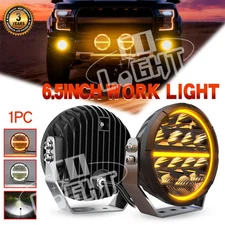 6.5'' inch Round LED Work Light Offroad ATV 4WD SUV Driving Bumper Fog Pods 7"