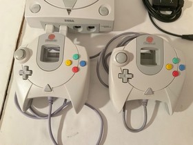Tested! Sega Dreamcast System Console Lot Controllers/Memory Card VMU/RF/AV Cord