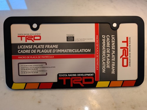toyota trd license plate frame