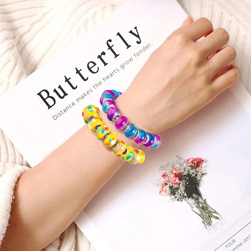 300 Pcs European Large Hole Beads, Assorted European Craft Beads Mixed Color ... - Imagen 5 de 6