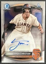 2025 Bowman Chrome Jakob Christian 1st Prospect Auto #CPAJCH