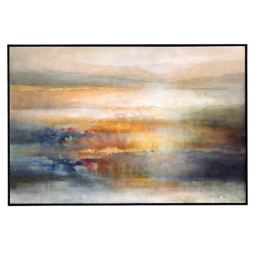 Uttermost 32286 61" x 41" "Seafaring Dusk" Framed Abstract - Orange - Picture 1 of 4