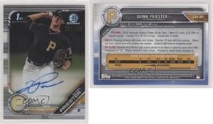 2019 Bowman Draft Chrome Pick Refractor /499 Quinn Priester #CDA-QP Auto
