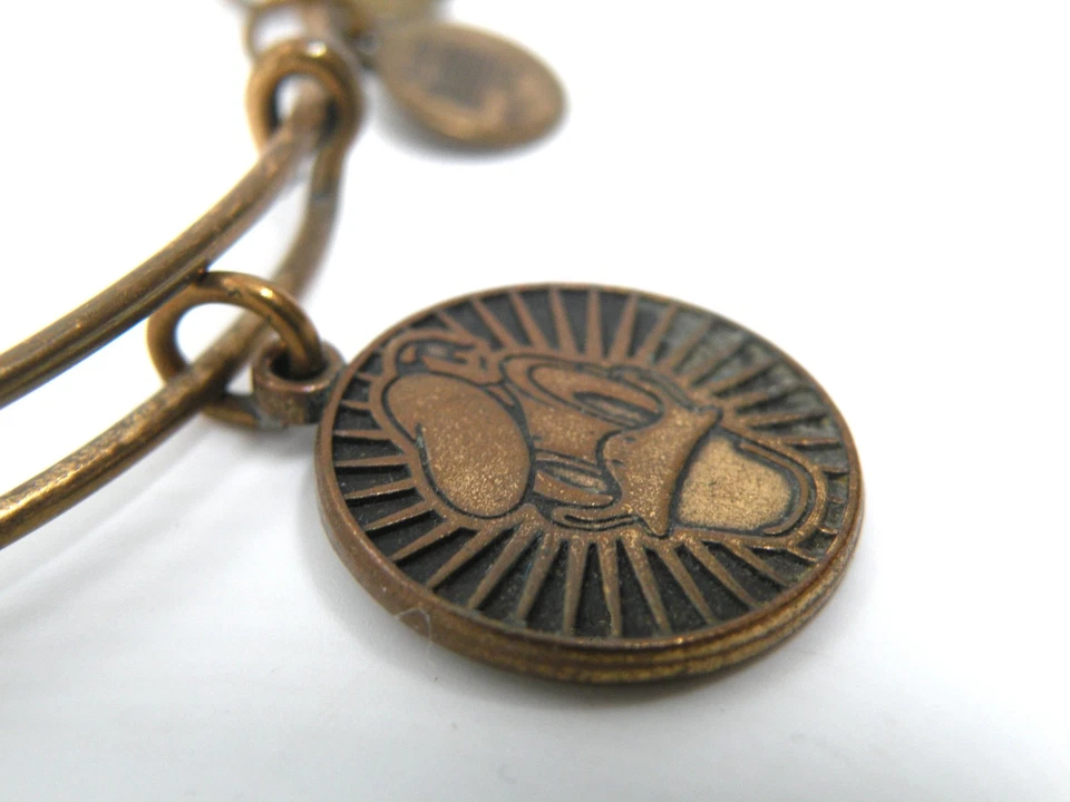 Brazalete Brazalete Vintage Raro Alex & Ani Disney Pato Donald Dije Oro Rafaeliano Foto 4 de 4