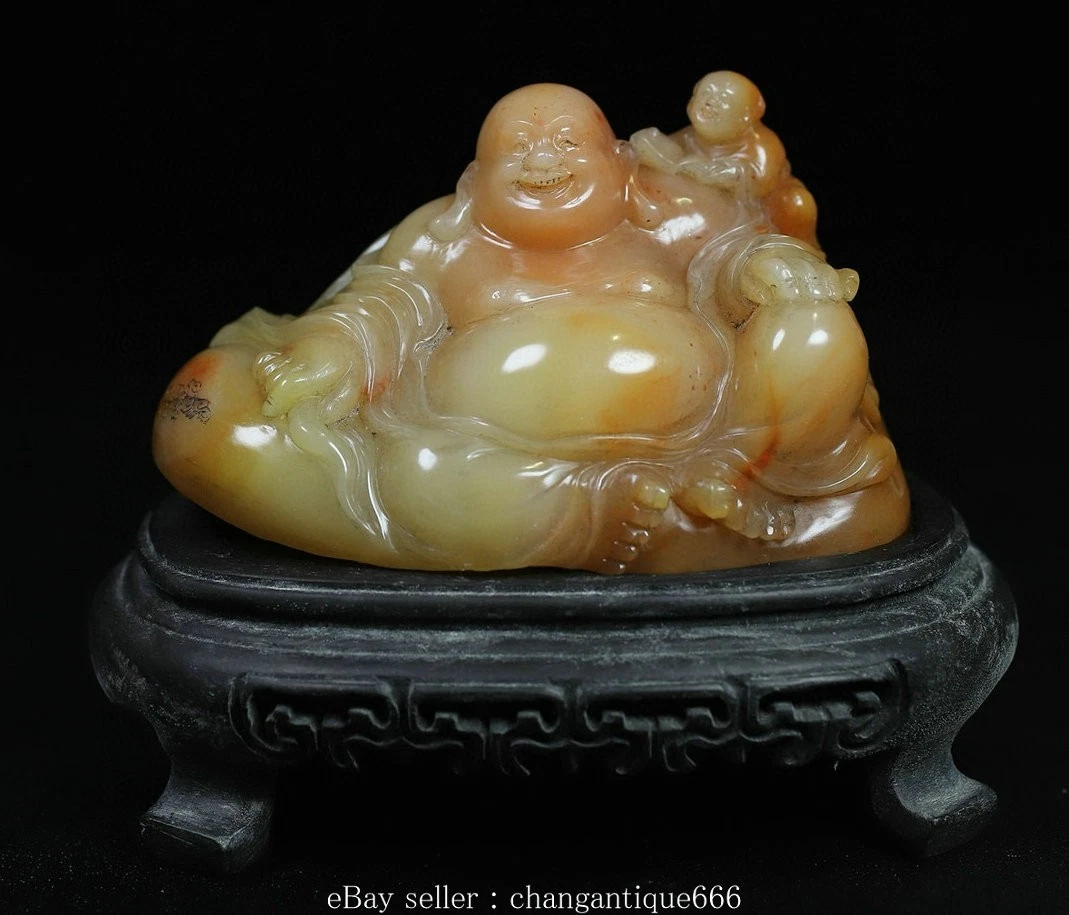 寿山石主中国古董花瓶| eBay
