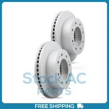 New 2PCS Front Coated Vented Disc Brake Rotor Fits Chevrolet, GMC