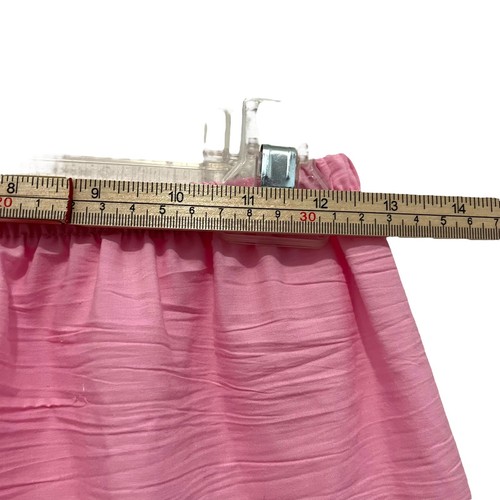 Tito's Broomstick Skirt Women Size S Mexican Crinkle Cotton Tiered Pink Vintage - Picture 9 of 19
