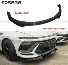 For Hyundai Sonata N / N-Line 2024-2026 KDM Style Glossy Black Front Bumper Lip