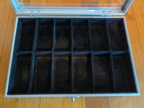 12 Watch Metal Display Cabinet Case Box Organizer Jewelry Storage Holder - Imagen 6 de 7