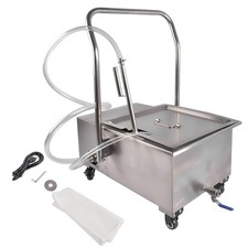 Fryer Oil Filter Commercial Cooking Oil Filtration System 38L/55L Capacity