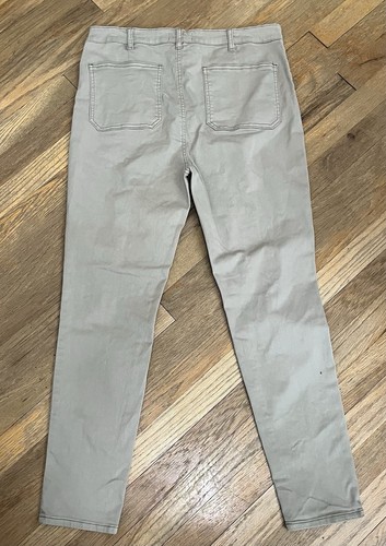OAT New York Womens High-Rise Skinny Pants Dark Khaki / Light Gray Size 32 - Picture 4 of 6