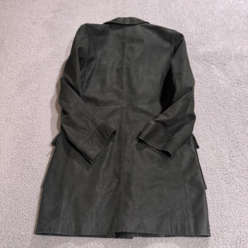 Versus Gianni Versace Blazer Mens 36/50 Green Button Up Military Suede Coat - Picture 3 of 8