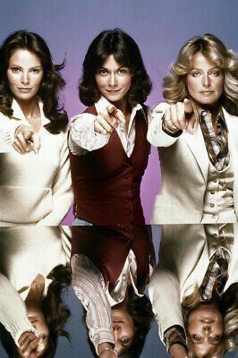 CHARLIE'S ANGELS FARRAH FAWCETT KATE JACKSON JACLYN SMITH ICONIC 24X36 POSTER - Bild 1 von 1