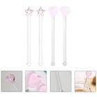4 stücke zarte saft swizzle sticks dekorative cocktail weinrührer weiner dekore