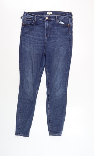 River Island Damen blau Skinny Jeans Größe 14