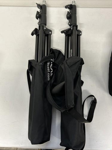 Set of 2 Dracast DRSP-500BN S Series LED Light Panel w/power supply, Two Tripods - Picture 6 of 7