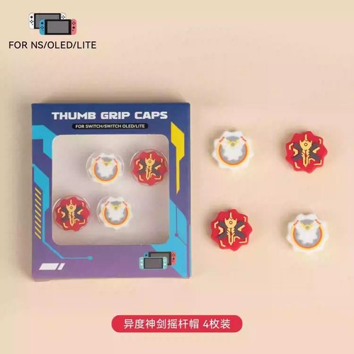 For Nintendo Switch NS Oled Joystick Cover Purple Demon Thumb Stick Grip Cap - Picture 12 of 33