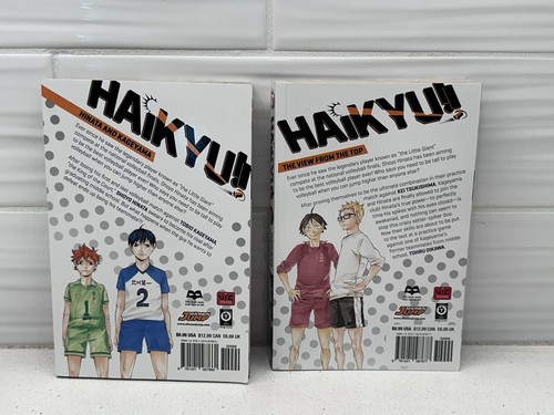 Haikyu! Vol. 1 & 2 Manga English Paperback Book by Haruichi Furudate - Picture 2 of 8