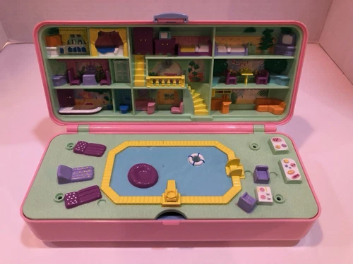 VTG Bluebird Polly Pocket 1989 Pool Party Playset Compact Trinket Box Only