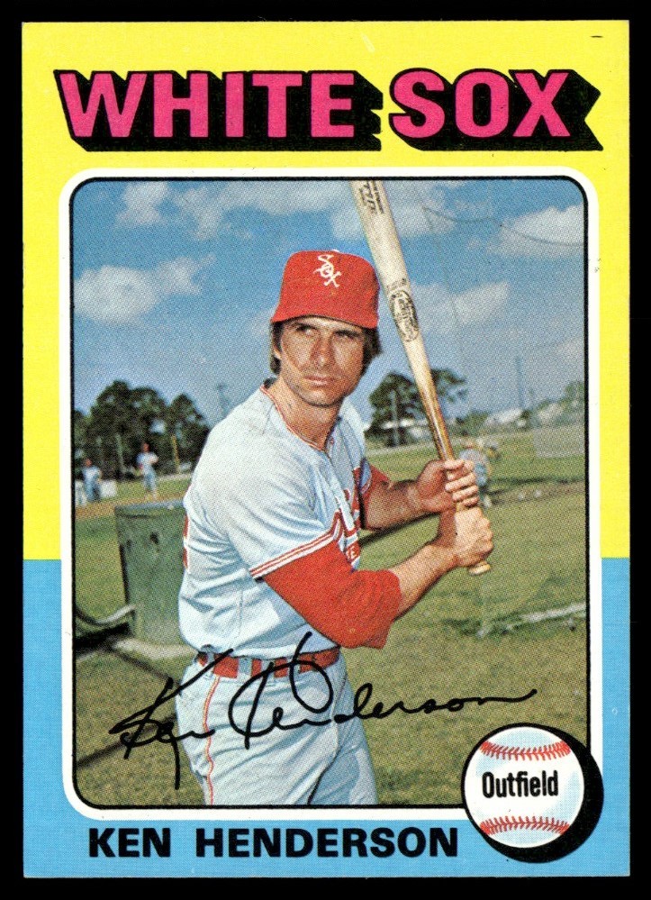 1975 Topps Mini Ken Henderson Chicago White Sox #59