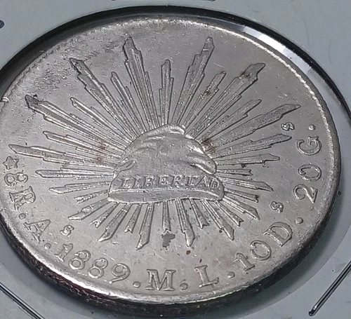 1889 Mexico 8 Reales — photo from another recent sale