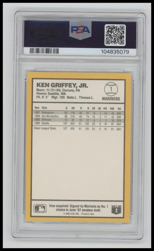1990 Donruss Best of the AL #1 Ken Griffey, Jr. PSA 9 - Bild 2 von 2