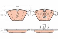 Bremsbelagsatz Scheibenbremse Cotec TRW GDB2021 FüR BMW E61 E92 E82 E65 E90 E93