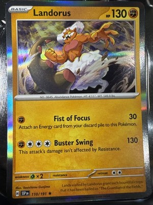 Landorus 110/191 Sv08: Surging Sparks Holo