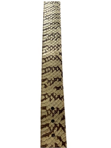 Vintage Genuine Snake Wide Leather Belt Women’s Size Large White - Picture 12 of 18