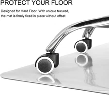 Clear Chair Mat for Hard Floors 36 X 48 Inches Transparent Floor Mats Wood/Ti...