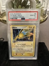 Pokemon Jolteon EX Unseen Forces Holo Rare #8 PSA 10 Gem Mint!