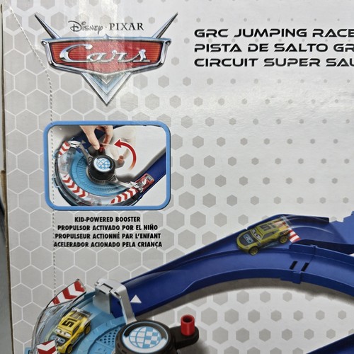 Disney Pixar Cars GRC Jumping Racetrack 1 Playset 2 Vehicles Brand New Racing - Picture 12 of 13