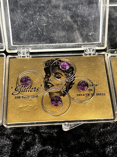 Vintage 1950s Hair Glitters Art Decor Glam Hair Style New In Box! - Picture 7 of 8