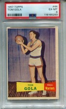1957 Topps #44 Tom Gola PSA 6 EX-MT Philadelphia Warriors