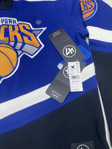 47 Brand New York Knicks Lace-Up Hoodie Size Small Blue Black NBA Pullover - Picture 5 of 14